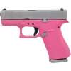 GLOCK 43X 9MM PRISON PINK FRAME SILVER PVD