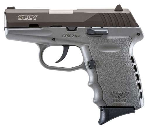 SCCY Industries CPX2CBSG CPX-2 Double Action 9mm 3.1" 10+1 Gray