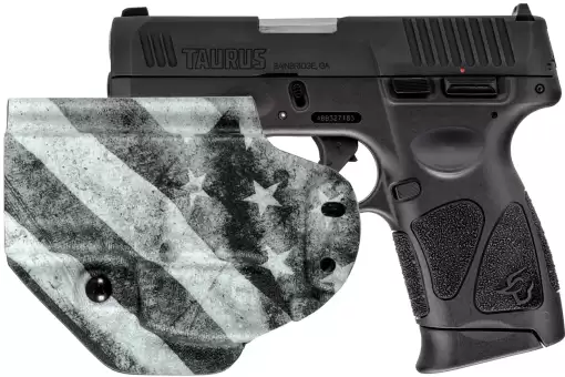 Tenifer Matte Black 9mm Luger Compact 12 Rds. MFT B/W Holster