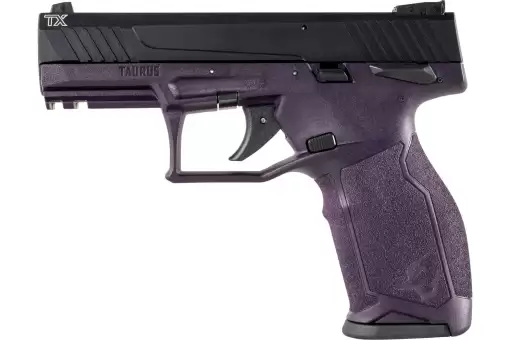 Hard Anodized Black 22 LR Purple Wine Polymer Frame 16-Round With Manual Safety