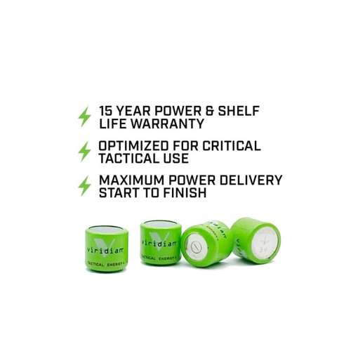 Viridian Tactial Energy+ 1/3N Batteries (4 Pack)