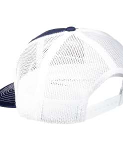 Taurus Leather Patch Logo Blue/White Mesh Hat