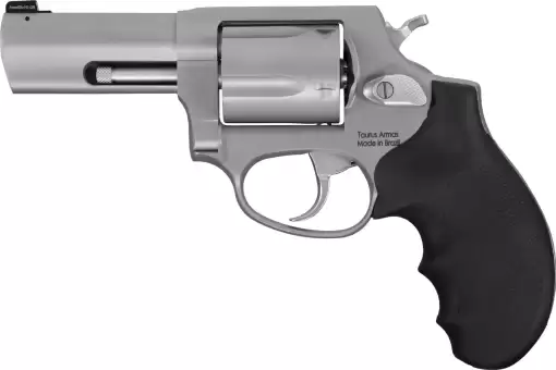 357 Mag / 38 Spl +P Matte Stainless Steel 3.00 in. Hogue Rubber Grip