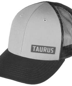 Taurus Logo Charcoal/Black High Profile Mesh Hat