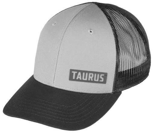 Taurus Logo Charcoal/Black High Profile Mesh Hat