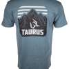 Taurus Mountain Logo Blue Tee