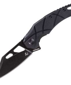 Fox Edge Atrax Folding Knife Black G-10 Handle