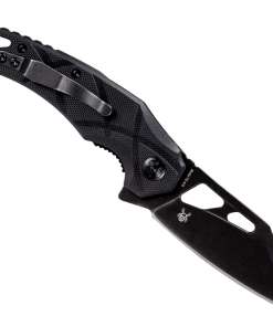 Fox Edge Atrax Folding Knife Black G-10 Handle