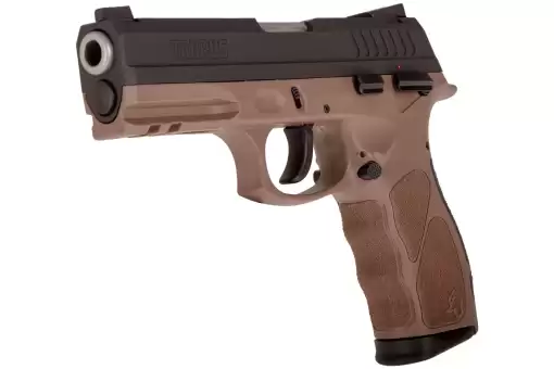 Matte Black / Brown 9mm Luger Full Size 17 Rds.