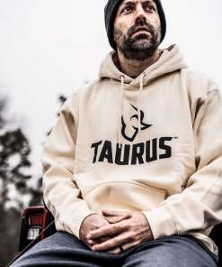 Taurus Bull Logo Black Cuff Knit Beanie